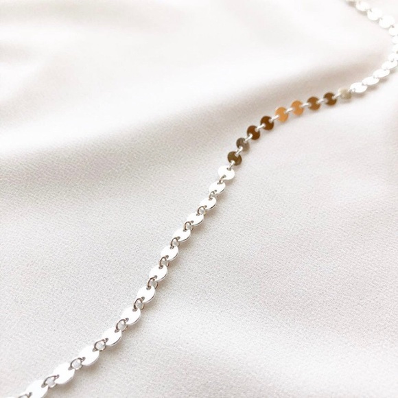 ⚜️𝟯𝟬%𝗢𝗙𝗙 𝗯𝘂𝗻𝗱𝗹𝗲𝘀 𝟯+⚜️ NEW Sequin Chain Stainless Steel Necklace - Picture 7 of 16